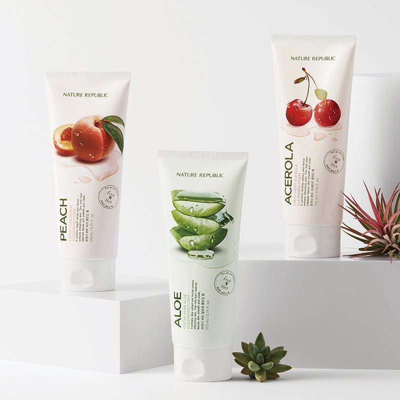 Fresh Herb Cleansing Foam Peach